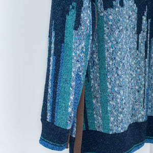 Long Cardigan "MERGE TEXTURE"