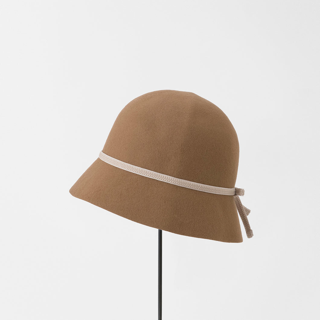 folding felt hat Light Brown