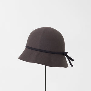 folding felt hat Charcoal X Dark Navy