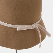 folding felt hat Light Brown