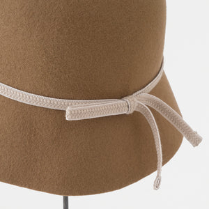 folding felt hat Light Brown