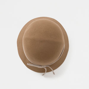 folding felt hat Light Brown