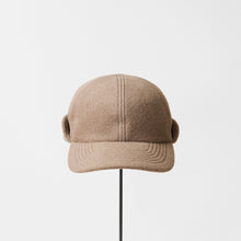 Trainer Cap Ear Flap - Lambswool & Suri Alpaca / mature ha.