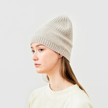 Knitted Cap - Wool x Cashmere, Silk / mature ha.