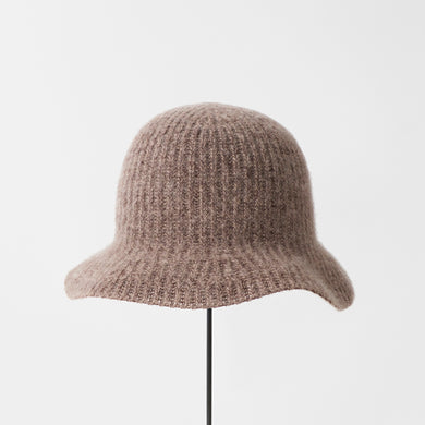 Knit hat - cashmere x yak Brown