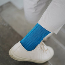 NISHIGUCHI Silk Cotton Ribbed Socks / L