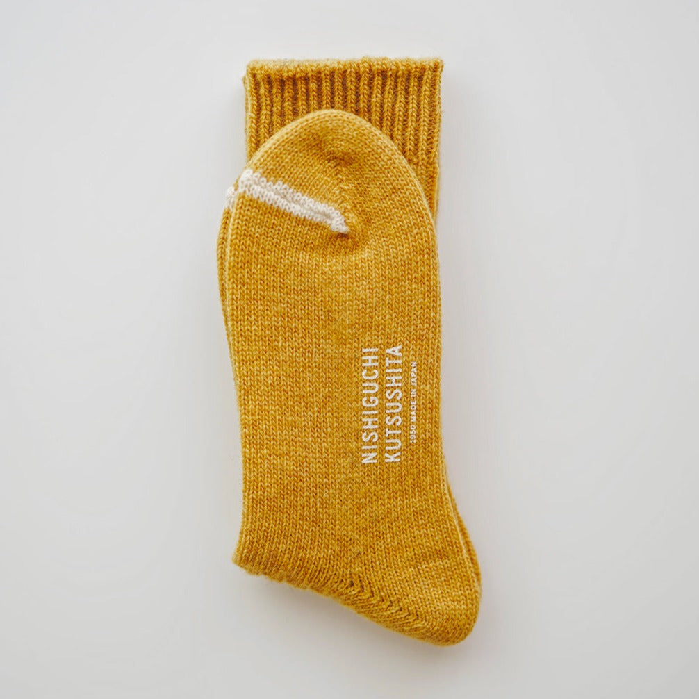 WOOL RIBBED SOCKS / M