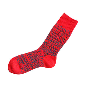 WOOL JACQUARD SOCKS / S