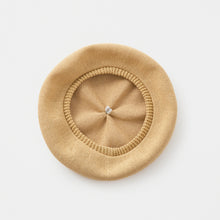 Beret top gather big silk