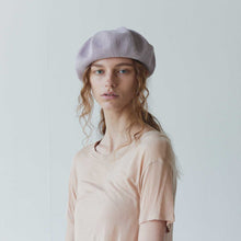 Beret top gather big silk