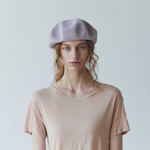 Beret top gather big silk
