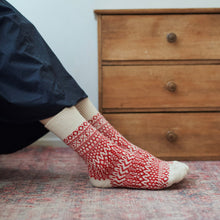 WOOL JACQUARD SOCKS / S