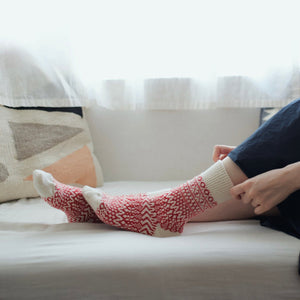 WOOL JACQUARD SOCKS / S