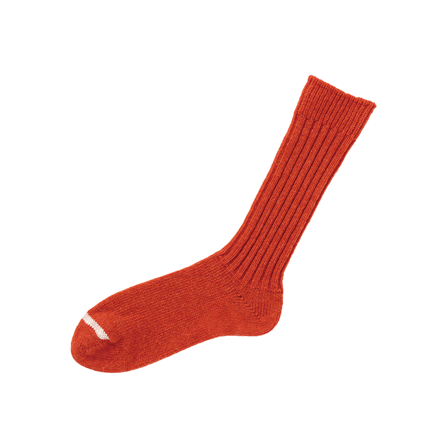 WOOL RIBBED SOCKS / M