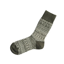 WOOL JACQUARD SOCKS / L
