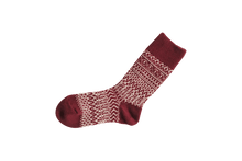 WOOL JACQUARD SOCKS / L