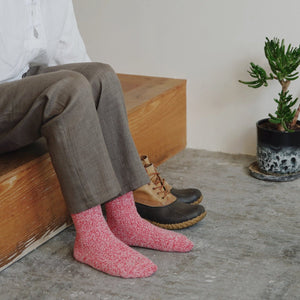 NISHIGUCHI WOOL COTTON BOOT SOCKS / M