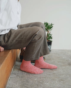 NISHIGUCHI WOOL COTTON BOOT SOCKS / L