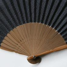 Fan - small cross  kasuri ikat