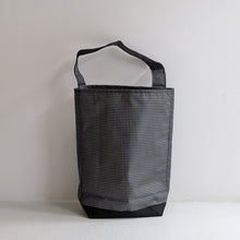 BAGUETTE TOTE WITH HANDLE - ULTRA GRID BLACK