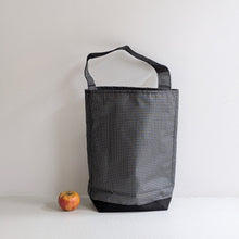 BAGUETTE TOTE WITH HANDLE - ULTRA GRID BLACK