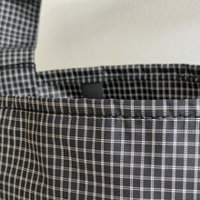 BAGUETTE TOTE WITH HANDLE - ULTRA GRID BLACK