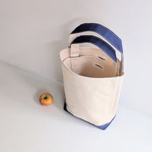 BAGUETTE TOTE - NATURAL / NAVY