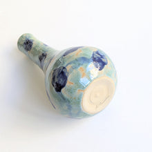 Flower vase - Blue Flower Tsurukubi / Aya Tokushima