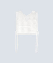 Vest "SHEER CRACK" / White