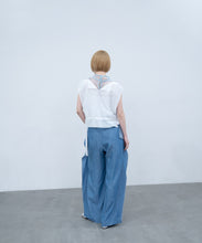 Vest "SHEER CRACK" / White