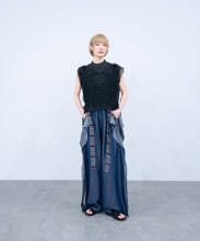 Vest "SHEER CRACK" / Black