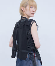 Vest "SHEER CRACK" / Black