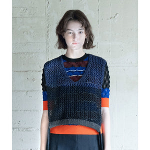 Cropped Vest "STRATA"