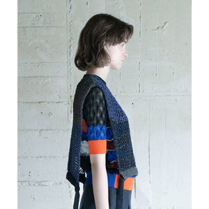 Cropped Vest "STRATA"