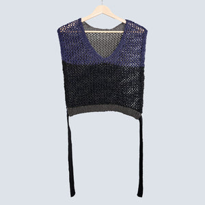 Cropped Vest "STRATA"
