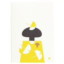 Notebook A6 - Ginkgo and mushrooms