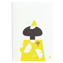 Notebook A6 - Ginkgo and mushrooms