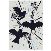 Postcard - Crow: “caw caw”