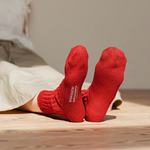 LINEN RIBBED SOCKS / S