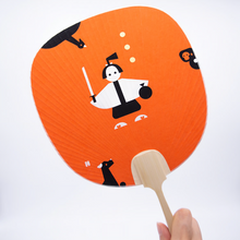 UCHIWA Japanese Fan - Momotaro / Peach Boy