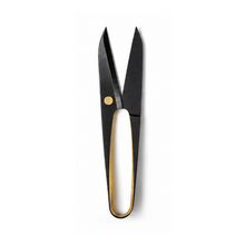 Nagaha 105mm Hand-Forged Japanese Scissors - Blue Steel, Gold Leaf & Urushi / MUJUN