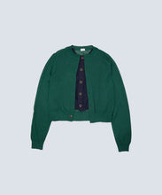 Knit Cardigan WRAP - Green / COQ