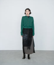 Knit Cardigan WRAP - Green / COQ