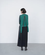 Knit Cardigan WRAP - Green / COQ