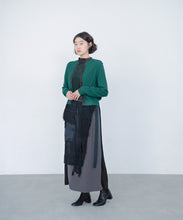 Knit Cardigan WRAP - Green / COQ