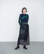 Knit Cardigan WRAP - Green / COQ
