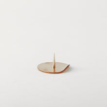 Brass Candle Stand / Circle Hammered Plate