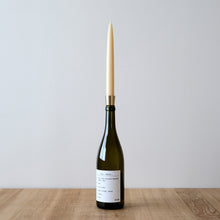Brass Wine Bottle Taper Candle Holder