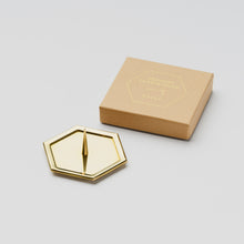 Brass Candle Stand / Hexagon Plate