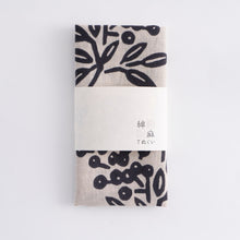 Cotton & Linen Towel [TENUGUI] / Nandina / Gray